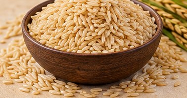 Non-Basmati Rice in a bowl, illustrative agricultural commodity photograph